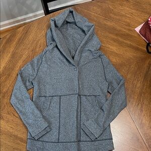 Lululemon Athletica Gray Hooded Jacket
